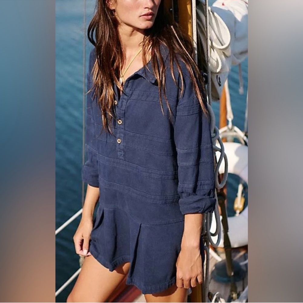 Free People Beach Checkin In Mini Dress